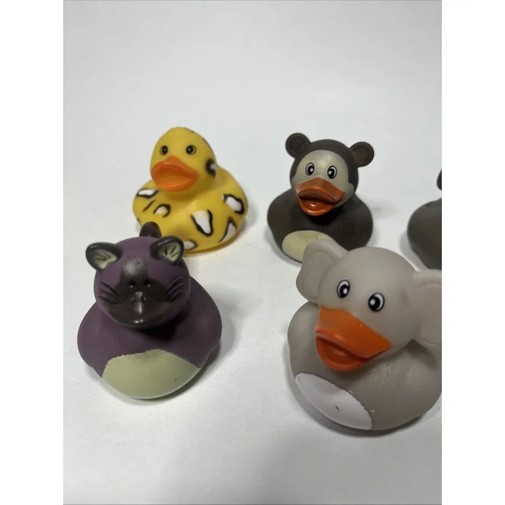 Lot of 6 Rubber Duckies Animal Theme for Jeep Enthusiast Ducking